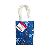 Mini Navy Snowflakes Gift Bags, 6ct. by Celebrate It™