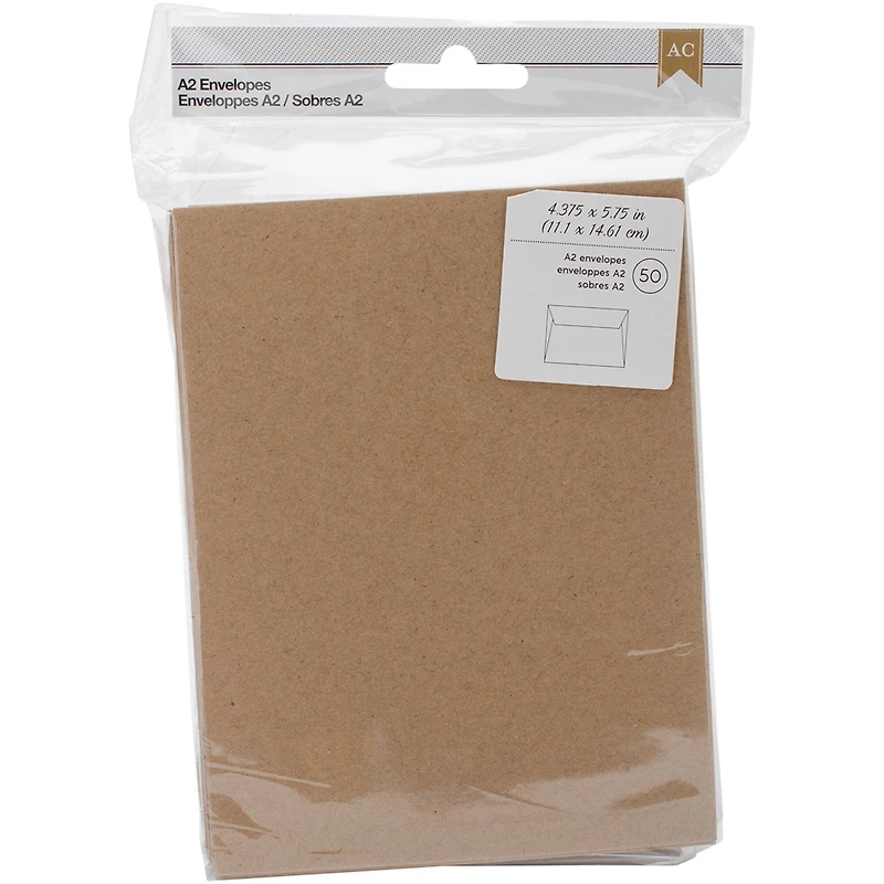 American Crafts™ A2 Kraft Envelopes, 50ct.