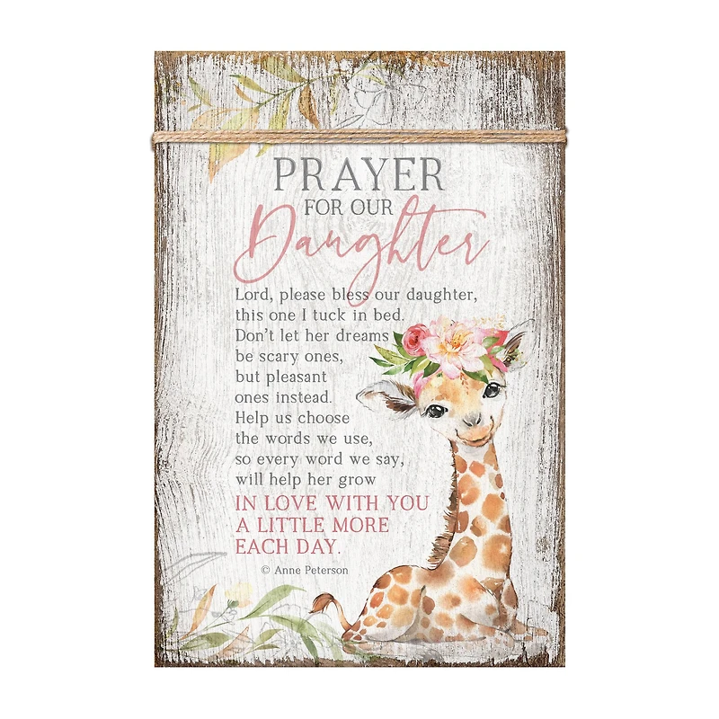 Prayer For Our Daughter Plaque with Easel and Wall Hanger
