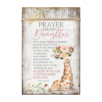 Prayer For Our Daughter Plaque with Easel and Wall Hanger