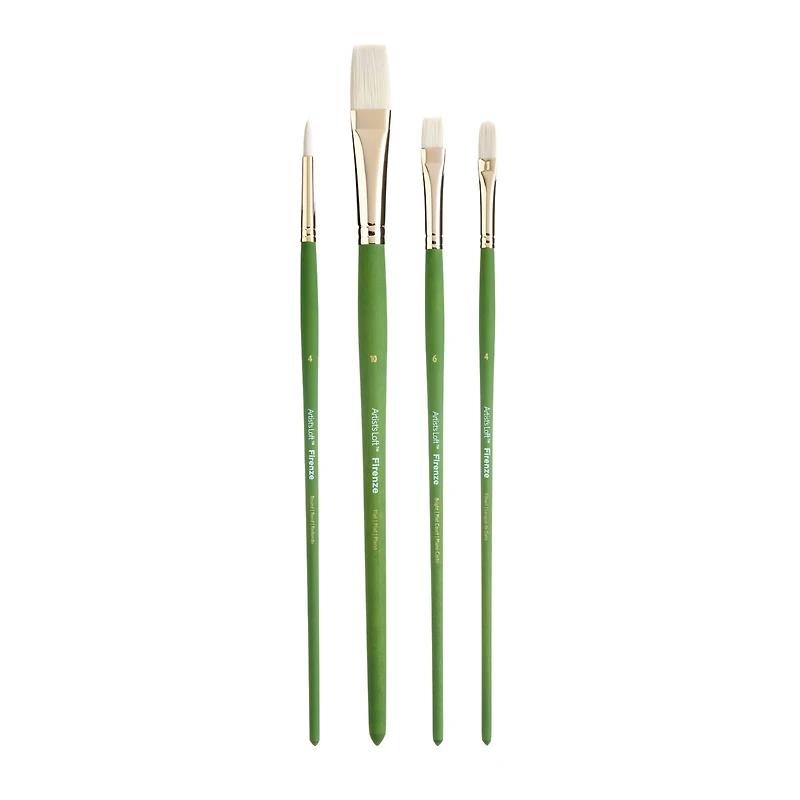 4-Piece Oil & Acrylic Firenze Brush Set No.2 by Artist's Loft®