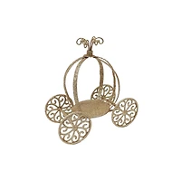 7.75" Gold Metal Pumpkin Cart Tabletop Décor by Ashland®