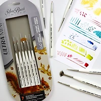 Silver Brush Limited Ultra Mini® Basic Miniature Detail Brushes, Set of 6