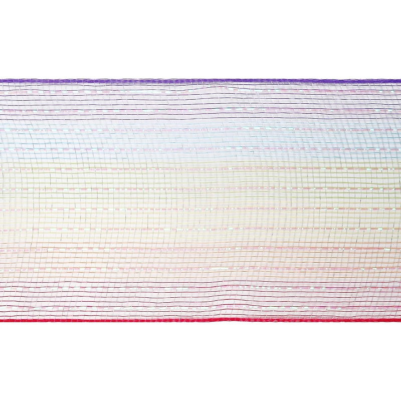 12 Pack: 5.5" x 15yd. Rainbow Mesh Ribbon by Celebrate It®