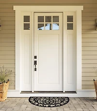 DII® Scroll Half Moon Rubber Doormat