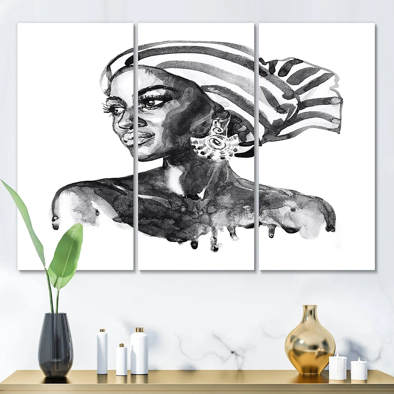 Designart - Portrait of African American Woman XII