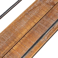 Honey Can Do Floating Decorative Metal & Wood Wall Shelves Set