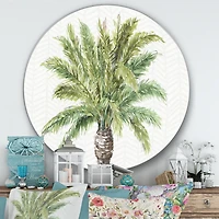 Designart - Mixed Botanical Greens palms IV