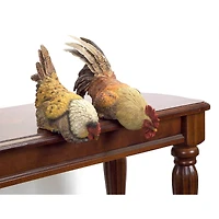 16" Hen & Rooster Shelf Sitter Set