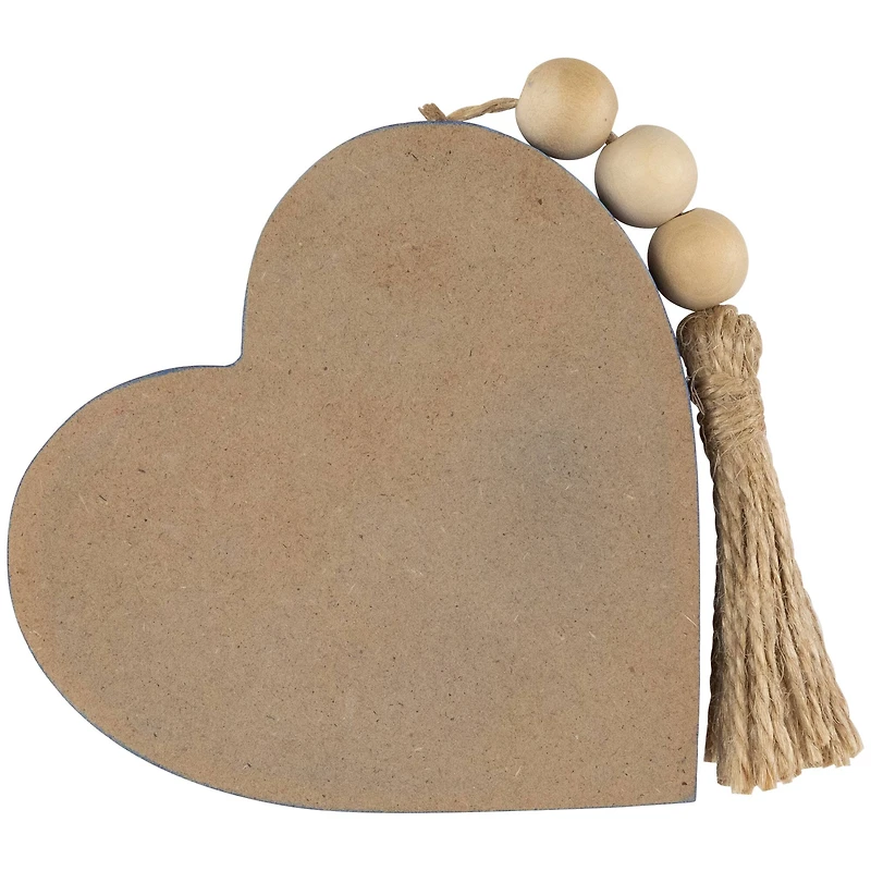 4" Patriotic Hearts Tabletop Sign Set