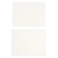 10 Sets of Ivory Flat Envelopes & Cards by Recollections™, 4.25" x 5.5"