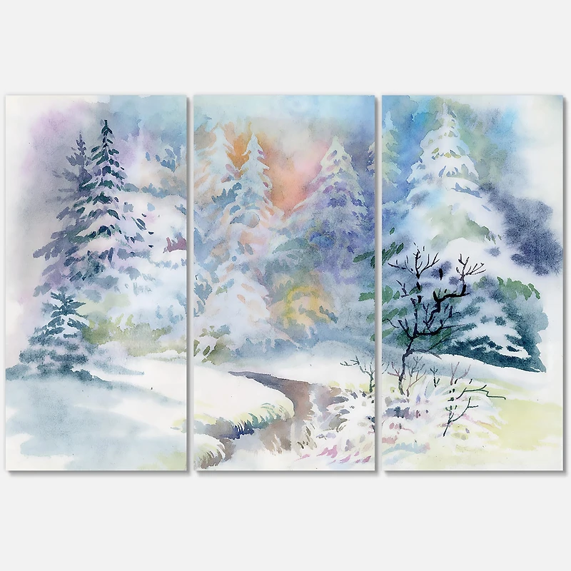 Designart - Three Tulips Pink and red