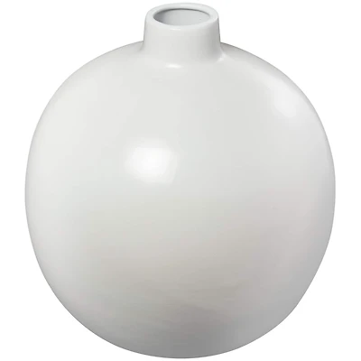17" Modern Round Ceramic Vase