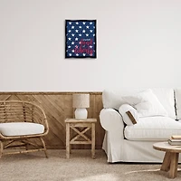 Stupell Industries Sweet Land Of Liberty Americana Floater Framed Art