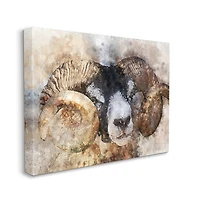 Stupell Industries Big Horned Ram Canvas Wall Art