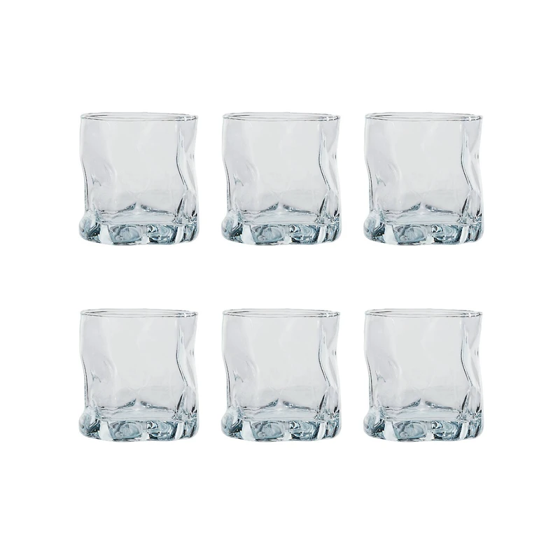 Hello Honey® Clear Round Organic Lowball Glasses, 6ct.