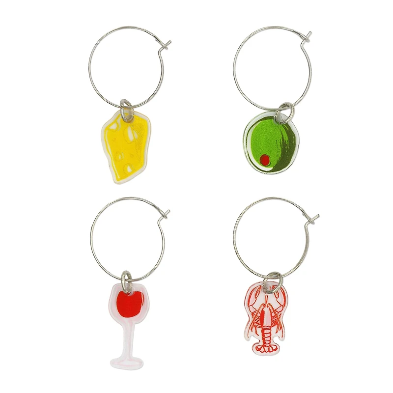 Assorted Wine Charms, 4pc. by Fab Finds