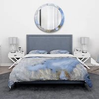 Designart 'Blue agate' Stone Bedding Set