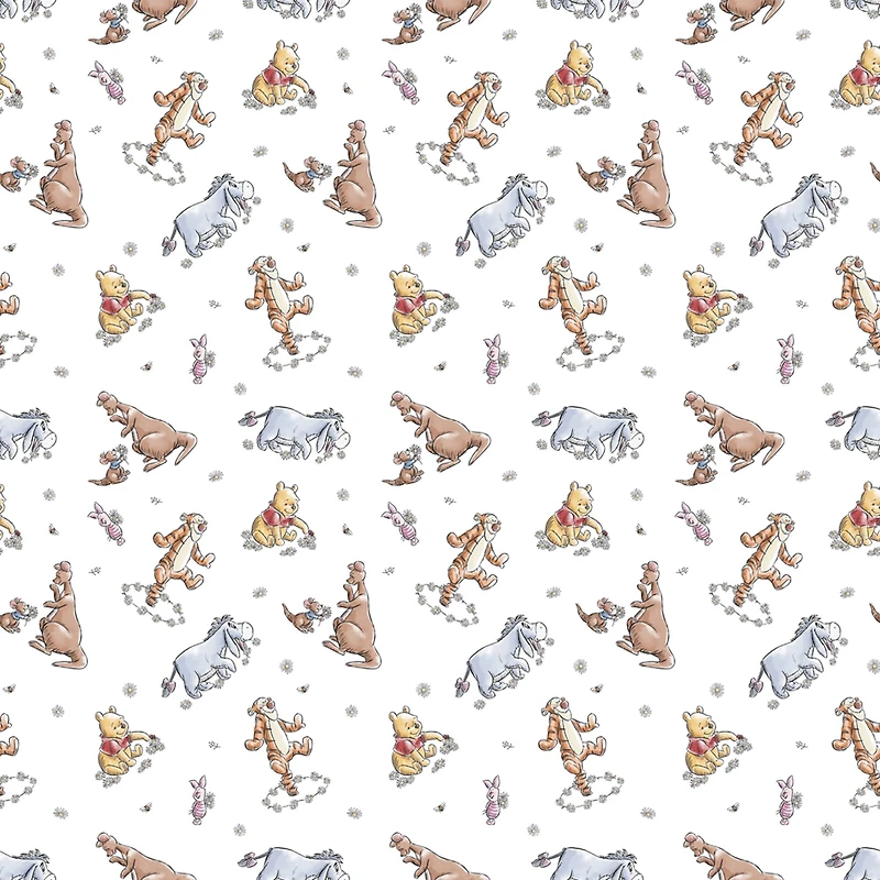 Disney® Winnie the Pooh & Friends Sketch Cotton Fabric