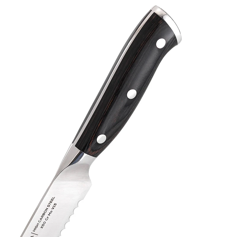 JoyJolt® 8" High Carbon Steel Bread Knife