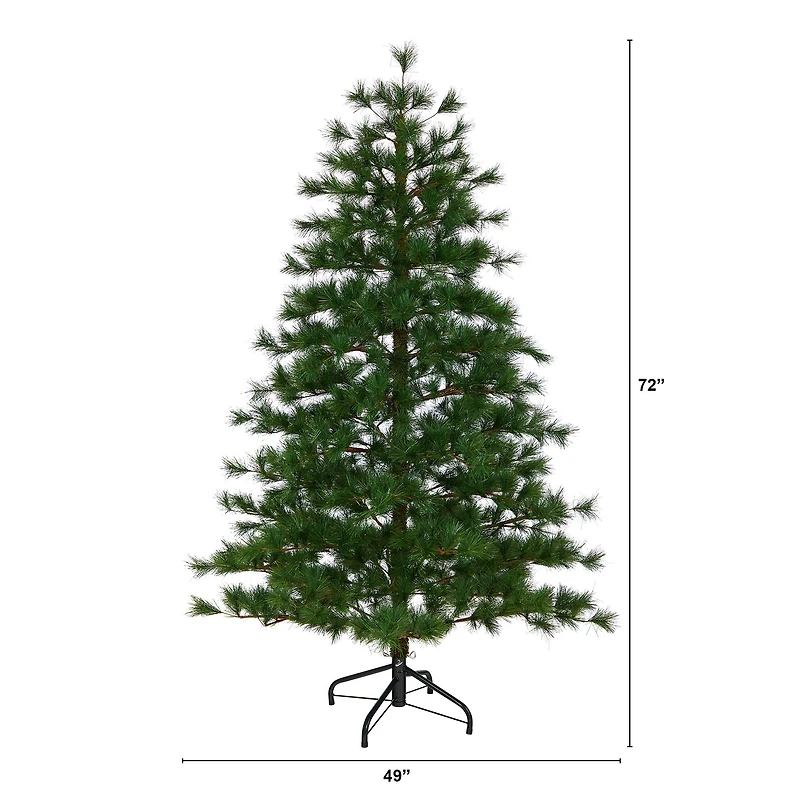 6ft. Unlit Yukon Mixed Pine Artificial Christmas Tree