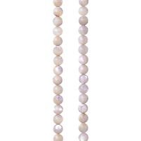 12 Pack: Light Gray Mother of Pearl Round Beads, 4mm by Bead Landing™