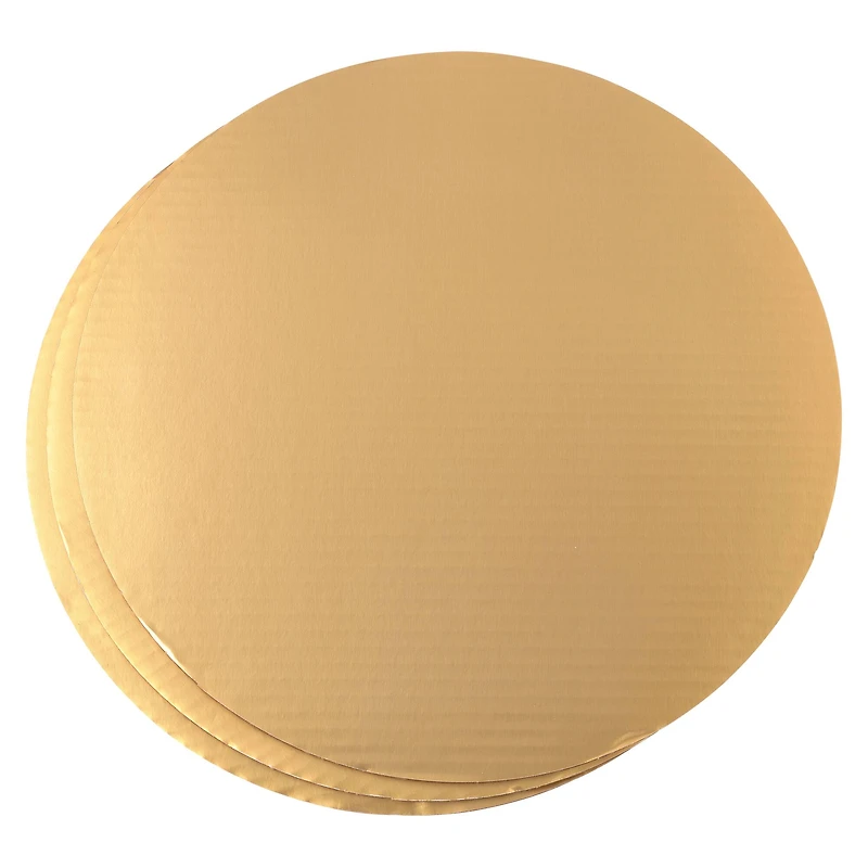 12 Packs: 3 ct. (36 total) 12" Metallic Gold Cake Boards by Celebrate It®