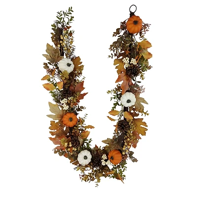6ft. Pumpkin & Pinecone Mix Garland by Ashland®