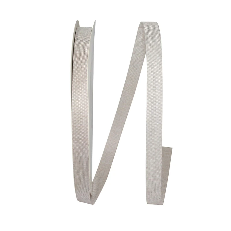 Reliant /8" x 100yd. Natural Allure Linen Ribbon