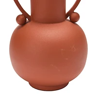 Hello Honey® 12'' Textured Metal Vase with Handles and Orbs
