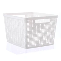 Plastic Wicker Storage Basket by Simply Tidy
