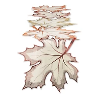 DII® 108" Embroidered Maple Leaves Table Runner