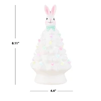 Mr. Cottontail White 8" Ceramic Easter Bunny Tree