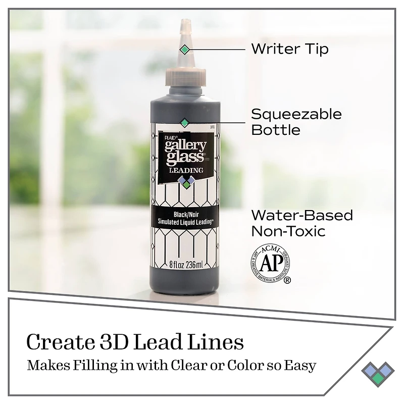 Plaid® Gallery Glass® Privacy Window Stained Glass Paint Set