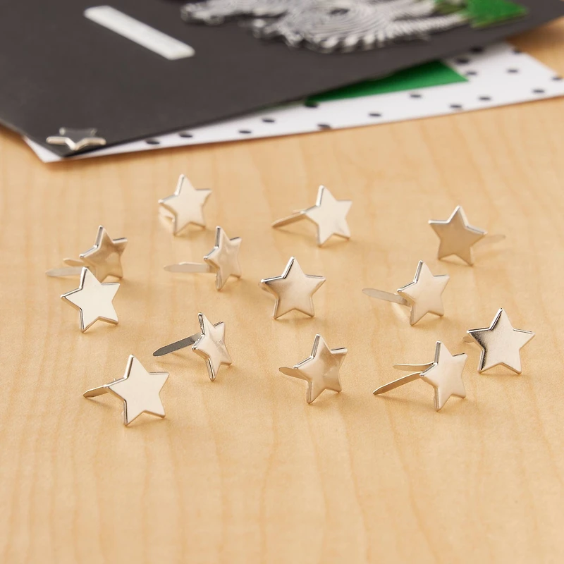 12 Packs: 50 ct. (600 total) Silver Star Brads by Recollections™