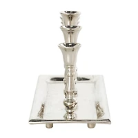 Aluminum 5 Candle Candelabra with Candle Plate