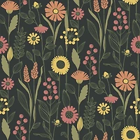 NuWallpaper Charcoal Jane Peel & Stick Wallpaper
