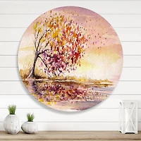 Designart - Yellow and Orange Autumn Tree