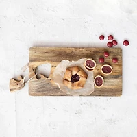 Hello Honey® 18" Mango Wood Cheese & Cutting Board with Santa Hat Cut-Out