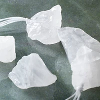 12 Pack:  White Large Quartz Nugget Beads by Bead Landing™