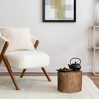 American Art Décor™ 15" Boho Tree Stump Accent Stool Side End Table