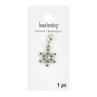 Rhodium Snowflake Charm by Bead Landing™