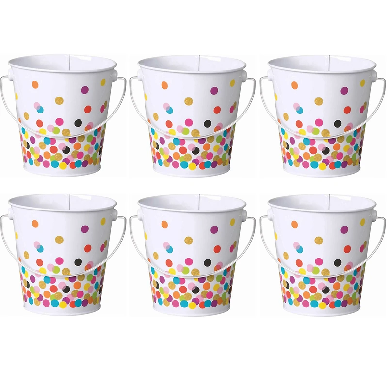 Teacher Created Resources Confetti Buckets, 6ct.