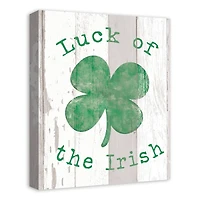 Luck Irish Clover 16" x 20" Canvas Wall Art