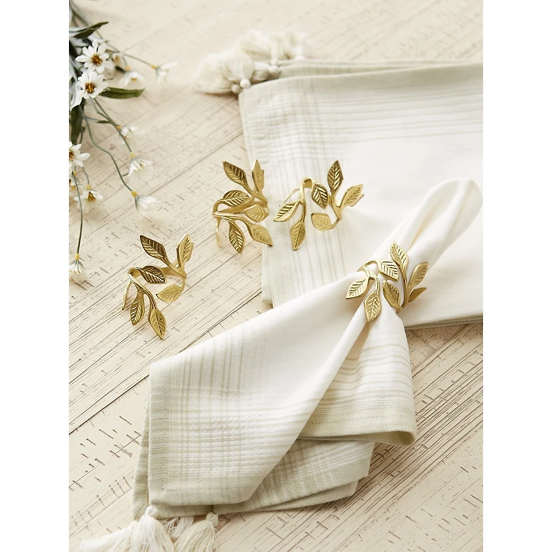 DII® Gold Vine Napkin Rings, 6ct.