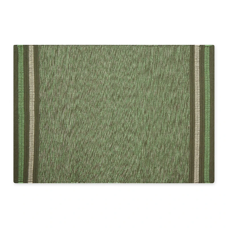DII® Modern Stripe Variegated Handwoven Recycled Yarn Rug