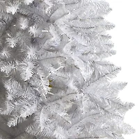 5ft. Pre-Lit White Artificial Christmas Tree, Warm White LED Lights