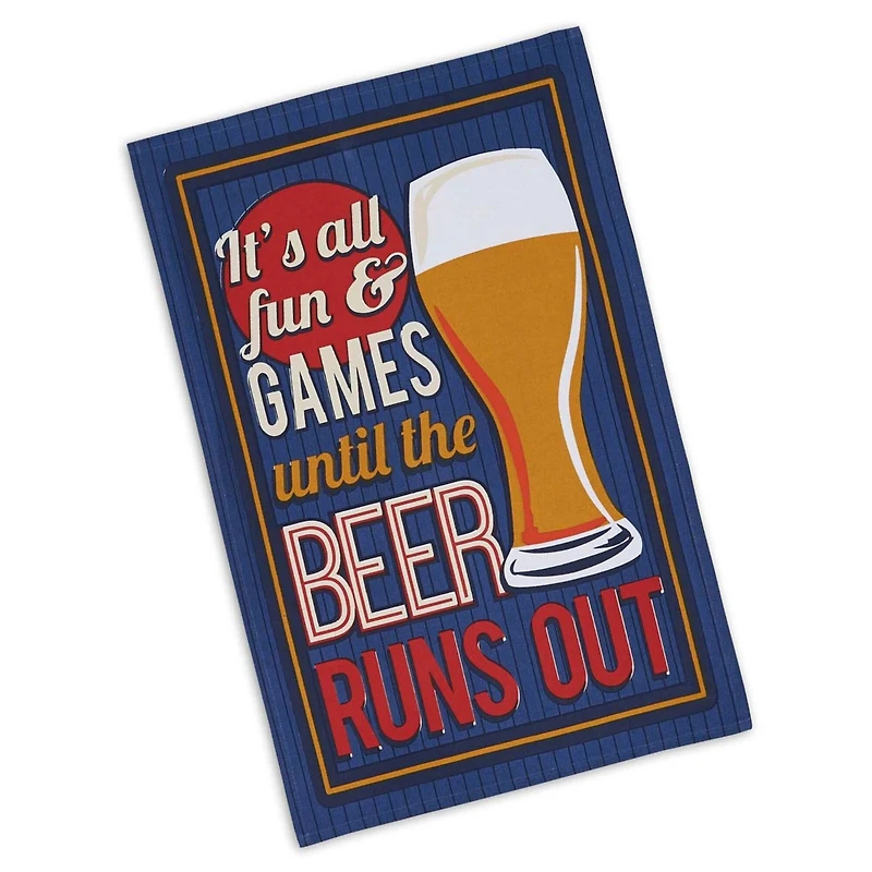 DII® Retro Beer Print Dishtowel Set