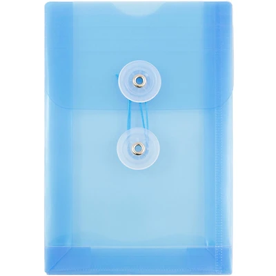 JAM Paper 4.25" x 6.25" Plastic Button & String Tie Closure Envelopes