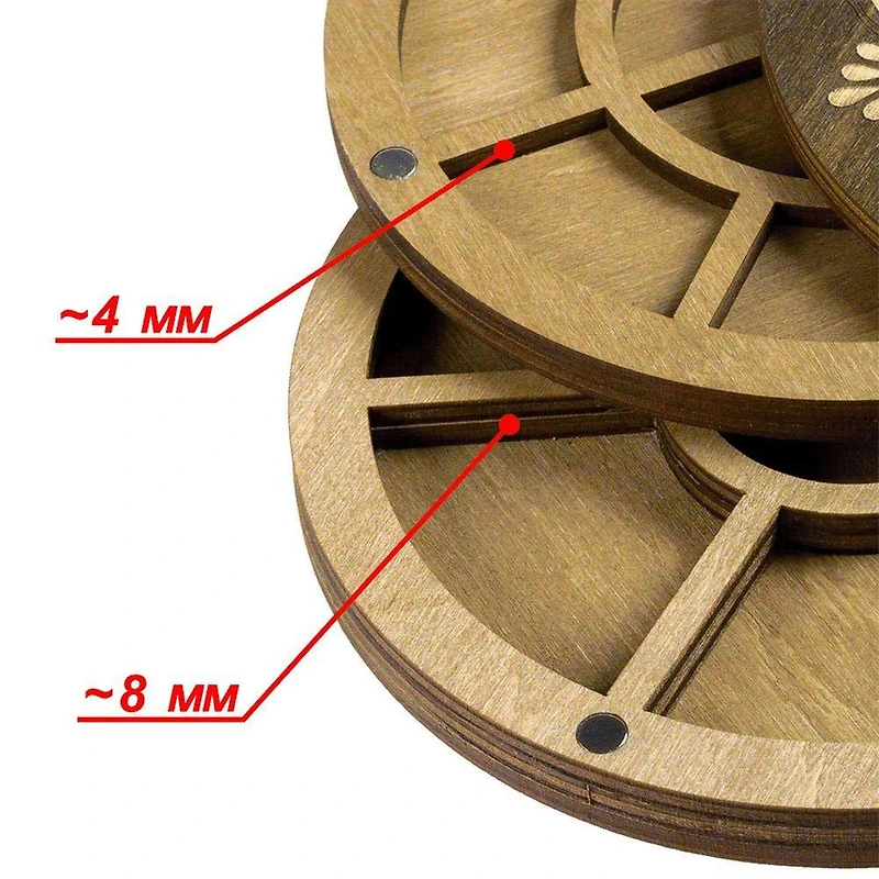 Wonderland Crafts 5.5" Multi-Layer Circle Bead Organizer